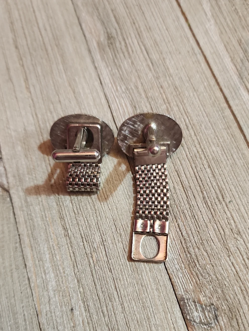 Vintage Swank Red Faceted Stone Cufflinks